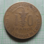 10 франков  1964 Африка   (Р.6.1)~, фото №3