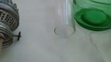 Керосиновая лампа зелёное стекло, фото №11