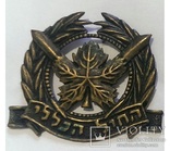 Службы. Израиль. Армия. Кокарда службистов после 1992 года ЛИСТ С МЕЧОМ israel beret badge, фото №2