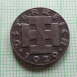 2 гроша  1929  Австрия  (Р.7.4)~, фото №3