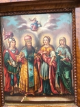 Избранные святые в оригинальном старом киоте, фото №5