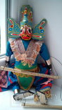  Театральная кукла марионетка дерево 40см Индия, фото №3