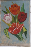 Картина натюрморт тюльпаны. Масло. Холст, фото №2