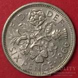 Великобританія 6 Pence 1966, фото №2