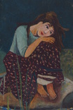 Картина Аленушка. копия Васнецова. Масло, холст, фото №3
