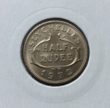 Сейшельские острова / Сейшелы. 1/2 рупии 1972 г. UNC, фото №3