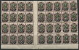 1921 РСФСР надпечатка звезда фрагмент листа MNH **, фото №2