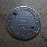 1/12  экю  1658 Франция  Монпелье серебро (К.12.5)~, фото №5