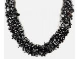 Ожерелье из натурального камня чёрный агат., фото №2