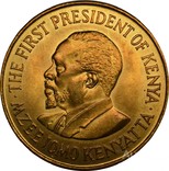 Кения. 10 центов 1971 г. UNC, фото №2