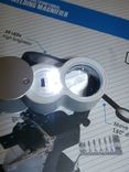 Лупа Magnifier 9888 40x кратное увеличение с LED и ультрафиолетовой подсветкой., photo number 4