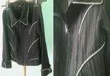 Стрейч рубашка-пиджак на молнии, р.xs-m, рельефный, фото №2