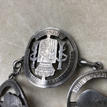 Старый серебряный браслет из монет 86 грамм, фото №3