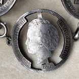 Старый серебряный браслет из монет 86 грамм, фото №6