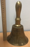 Большой бронзовый колокол. Высота - 23 см. Вес - 1 кг, фото №3