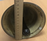 Большой бронзовый колокол. Высота - 23 см. Вес - 1 кг, фото №6