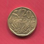ЮАР 20 центов 1994 UNC, фото №2