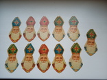 Вінтажний набір з 11 карток Миколая, фото №2