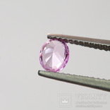 Розовый цейлонский сапфир 0.69ст 5.6x4.6x3.2мм природный камень, фото №3
