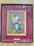 Картина Luciano Valeriani (Италия) Ваза с цветами, фото №2