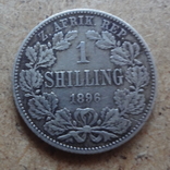 1 шиллинг 1896  Африка  серебро    (К.39.7)~, фото №2