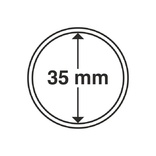 Круглые капсулы для монет, внут. диаметры 14-41 мм, Leuchtturm, фото №8