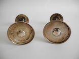 Старинные подсвечники с рыбами ( Серебро 915 пр , вес 167 гр ) Испания, фото №12