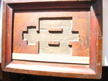 Киот-врезок 38х29см-под крест киотный(большой 22.2х14.4см)-старая доска, фото №6