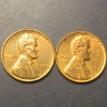 1 цент США 1959 (два різновиди), фото №2