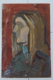 Картина Портрет девушки. Масло, картон 20х30 см, фото №2