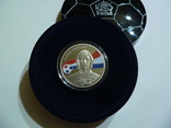 Короли футбола - Йохан Кройф - серебро - футляр, сертификат, коробка, фото №2