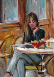 Девушка в кафе., фото №3