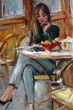 Девушка в кафе., фото №6
