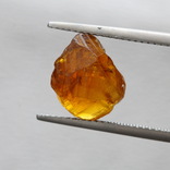 Ювелирный чистый кристалл топазолита андрадит-гранат 6.85ст 10х8х6мм, фото №4