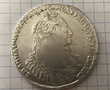 Рубль 1737 года. Двойной чекан, фото №3