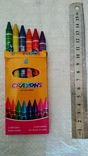 Восковые карандаши-мелки цветные 6 шт, photo number 3