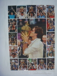 Салфетка теннис,резиновая наклейка с фото Роджер Федерер-один из лучших теннисистов, фото №2