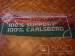 Флаг банер реклама,футбол-спонсор пиво CARLSBERG, фото №3