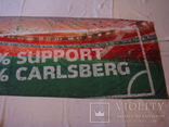 Флаг банер реклама,футбол-спонсор пиво CARLSBERG, фото №5