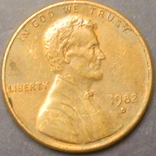 1 цент США 1982 D ЦИНК маленька дата (рідкісна), фото №2