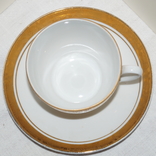 Чайные чашки с блюдцами "ЛФЗ" Позолота. 3 шт., фото №7