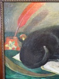 Австрийский художник Натюрморт с черным котом, фото №4