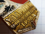 Значок Ударник коммунистического труда - Ленин, фото №12