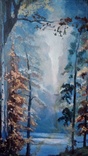 Картина 77х43см Водопад., фото №4