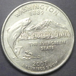 25 центів США 2007 P Вашингтон, фото №2