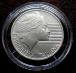 10000 лир Италия 1994 состояние UNC серебро, фото №2
