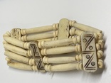 Винтажный браслет из кости, фото №2
