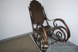 Старинное кресло-качалка JJ Kohn 1880-е годы, после полной реставрации, фото №6