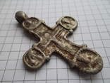 Большой крест КР серебро, фото №6