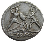 Республиканский денарий  C.Thermus 103 г. до н.э., фото №4